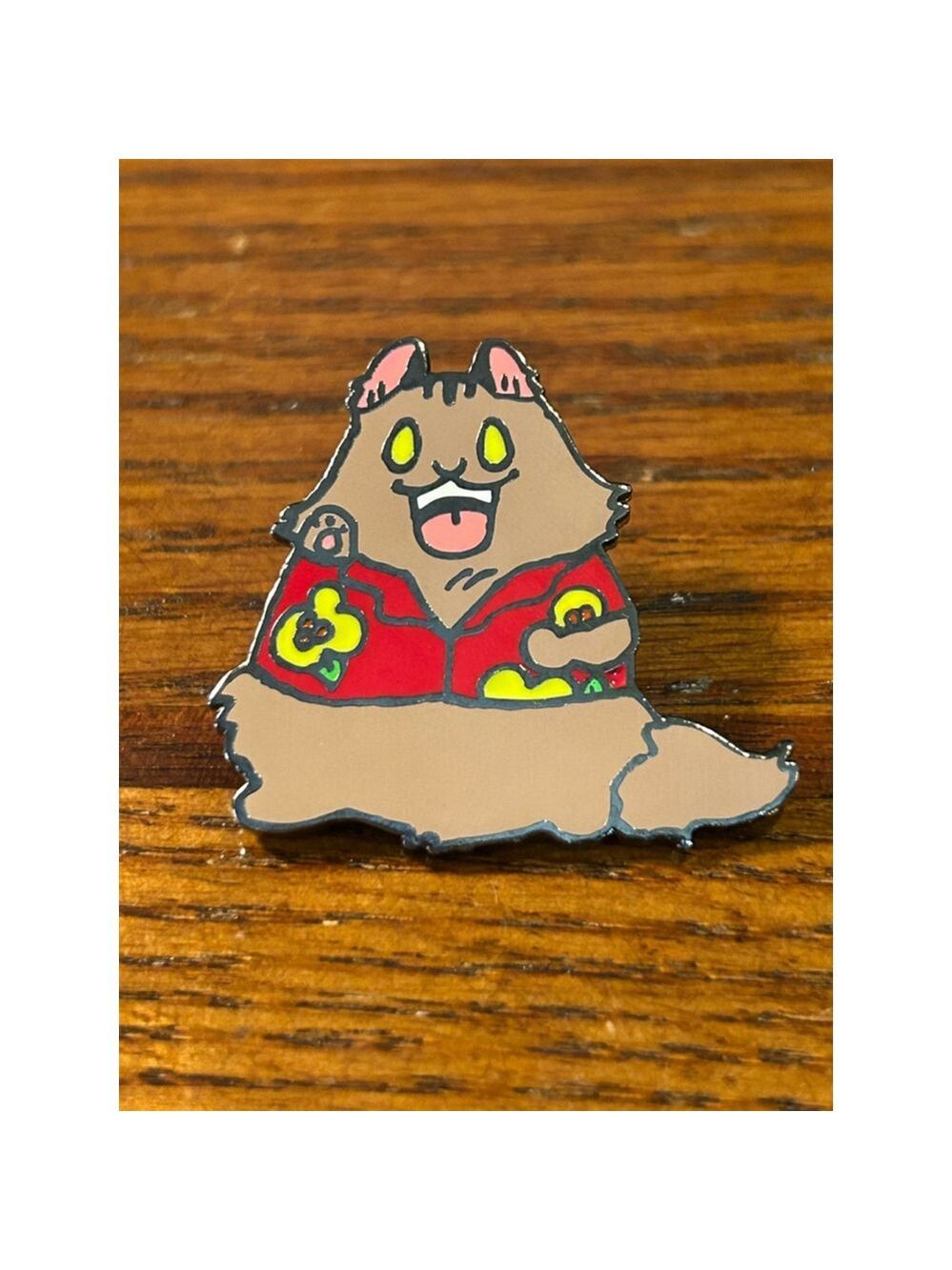 Unisex Breaking Cats
Tommy work clothes Pin Brown and Red